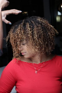 getting natural curls at Salon Brazyl